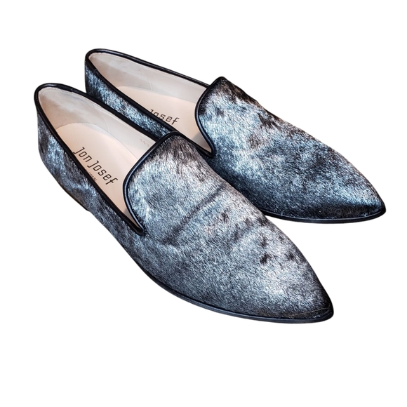 Jon Josef Hair On Hide Slip On Loafers 6.5 - Picture 1 of 8